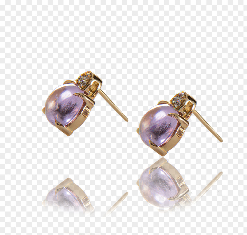 Amethyst Diamond Ring Earring Body Jewellery Purple PNG