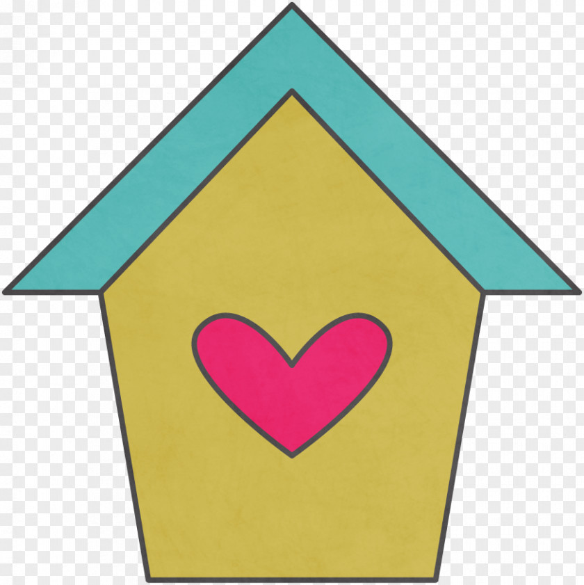 Creative Cabin Line Area Triangle Heart PNG