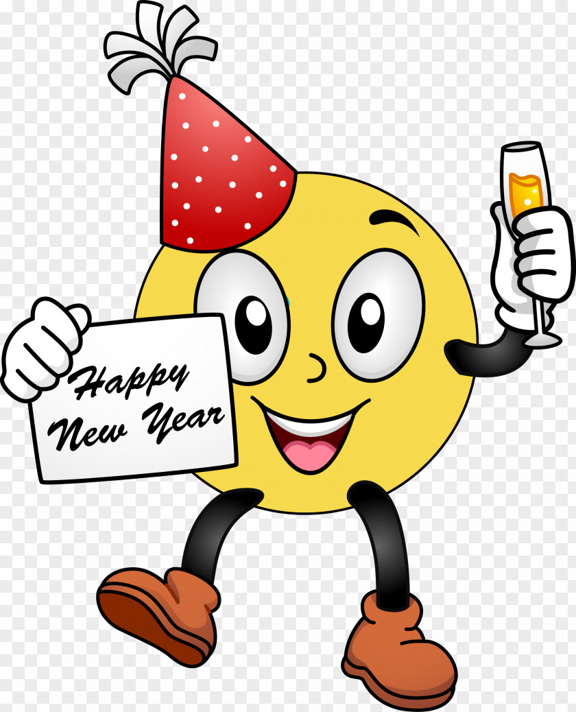 Microsoft Smiley Cliparts Emoticon New Years Day Clip Art PNG