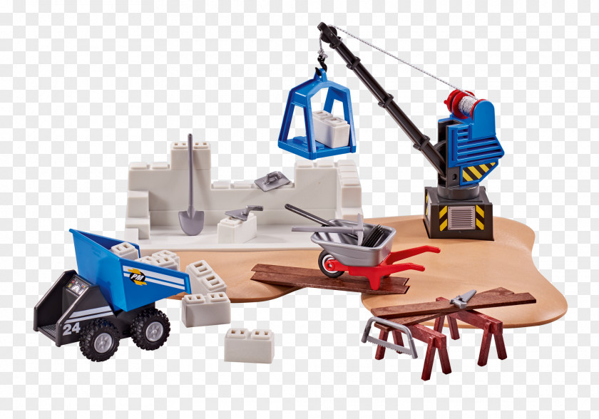 Playmobil Construction Site City Action Figures Loading Terminal #5254 PNG