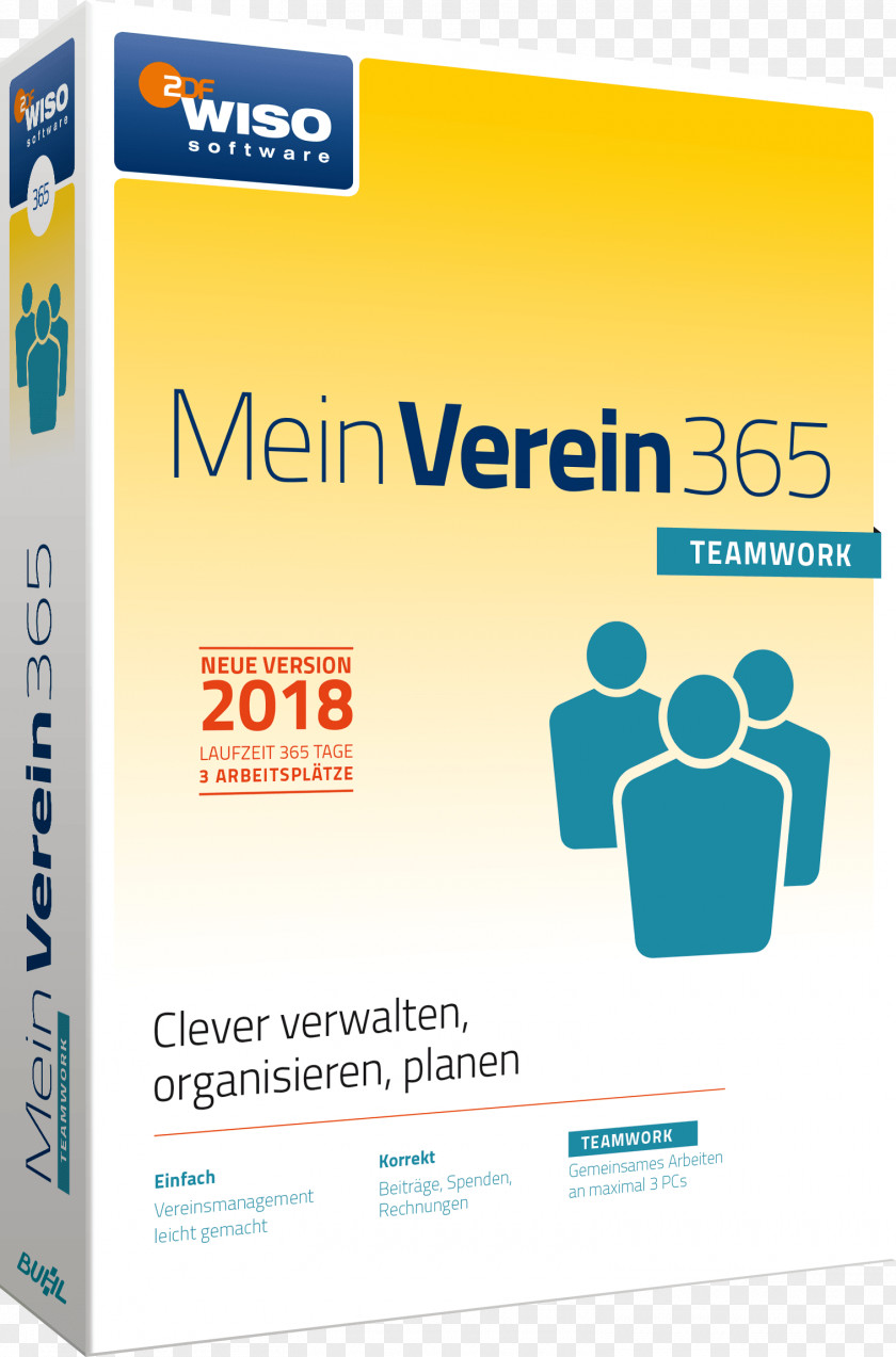2017 Teamwork Goals Computer Software Buhl Data Service GmbH WISO Mein Verein 365 Full Version Version, 1 License Windows Finance & Accounting Font PNG