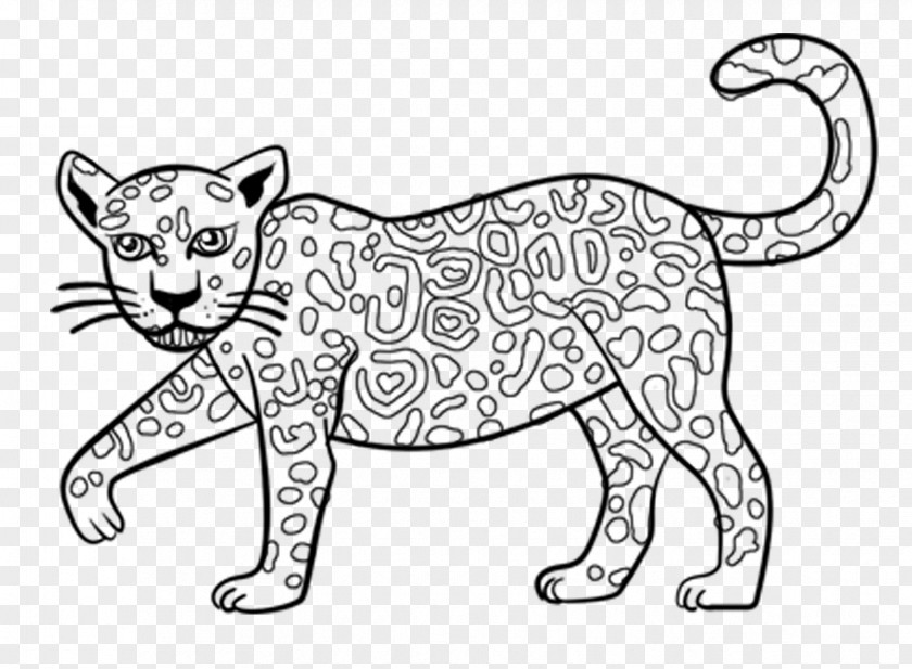 Jaguar Coloring Book Child Drawing PNG