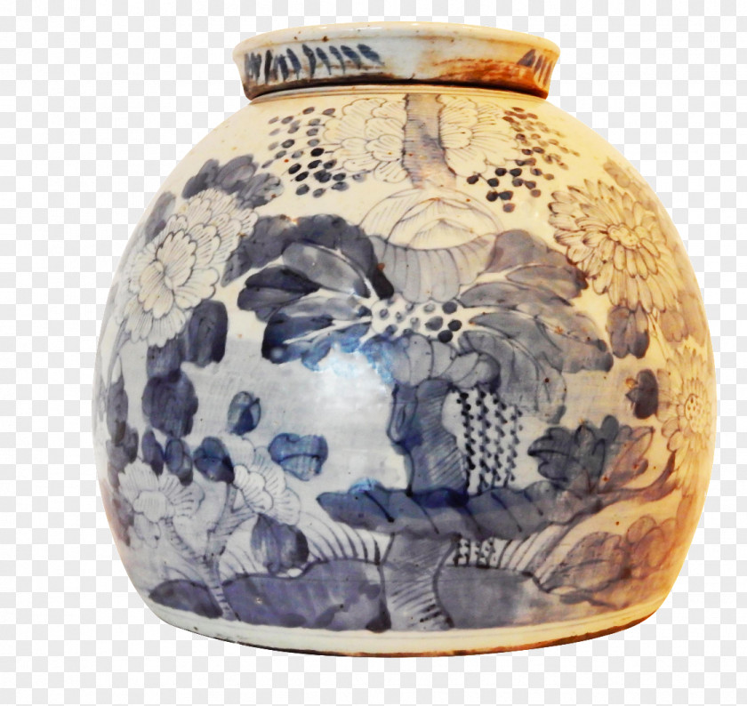 Vase Blue And White Pottery Ceramic Porcelain PNG