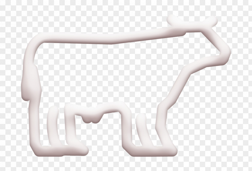 Animals Icon Cow Silhouette POI Nature Outline PNG