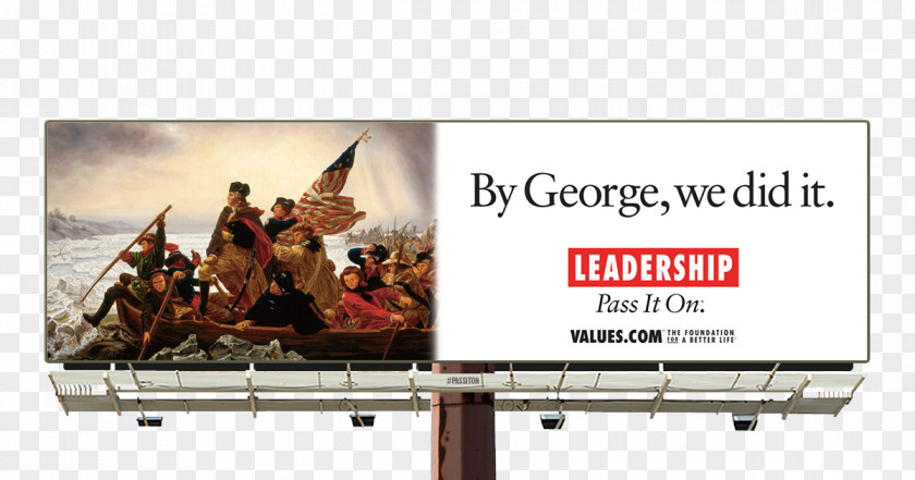 Billboard George Washington's Crossing Of The Delaware River United States Washington Advertising PNG