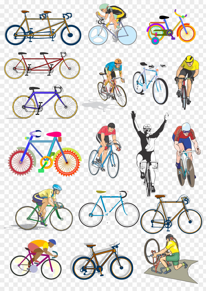Cartoon Bicycle Wheels Drawing Safety Clip Art PNG