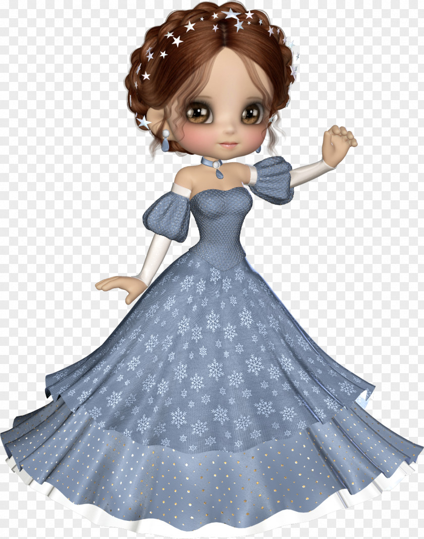 Dress Gown Doll Figurine Costume Design PNG