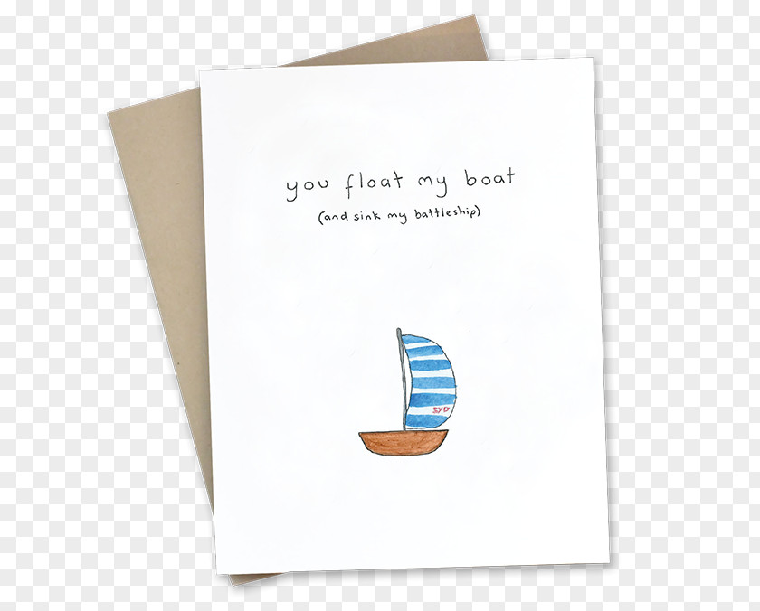 Floating Paper Greeting & Note Cards Boat Float PNG