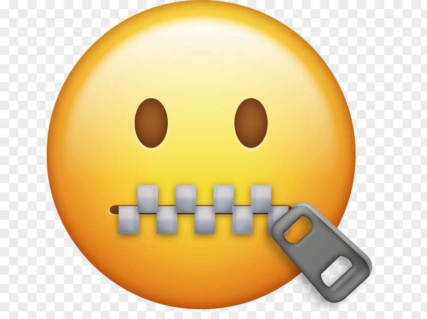 Zipper Emoji Emoticon Smiley Sticker PNG