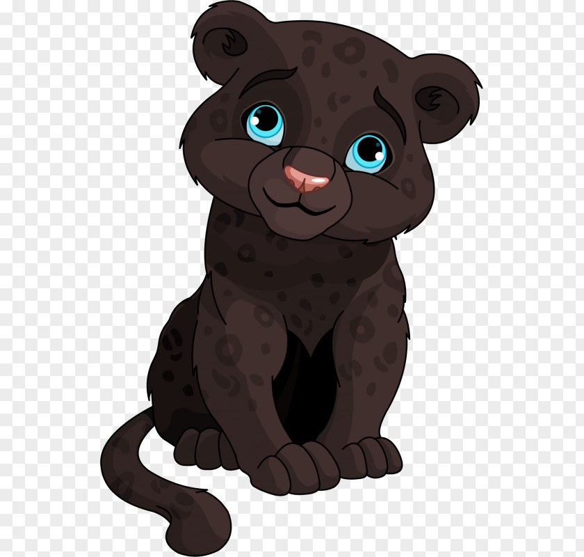 Black Panther Cat Sticker Drawing PNG
