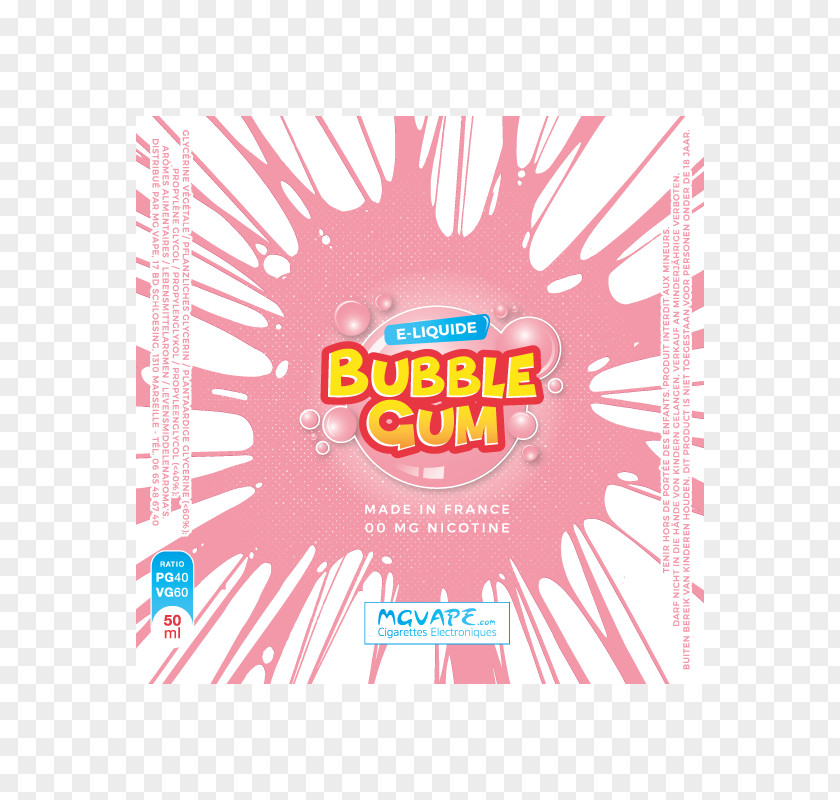 Chewing Gum MG VAPE Bubble PNG