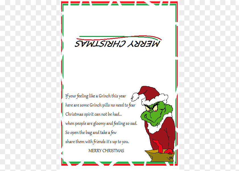 Christmas Grinch Elf Santa Claus Poetry PNG