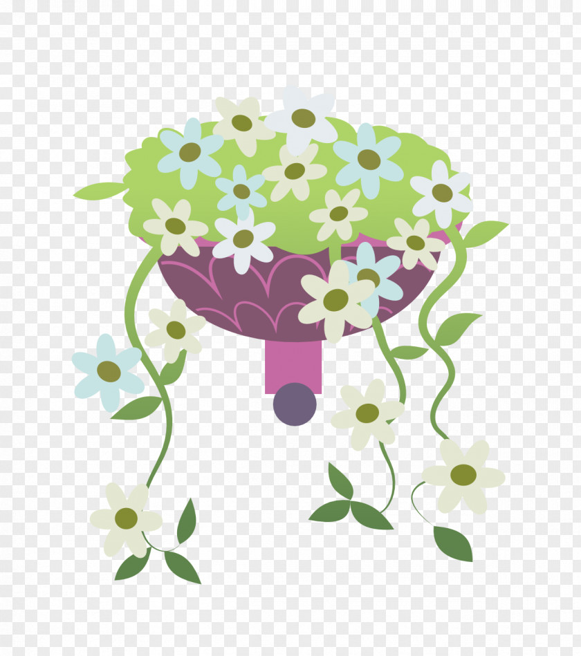 Flowerpot Floral Design PNG