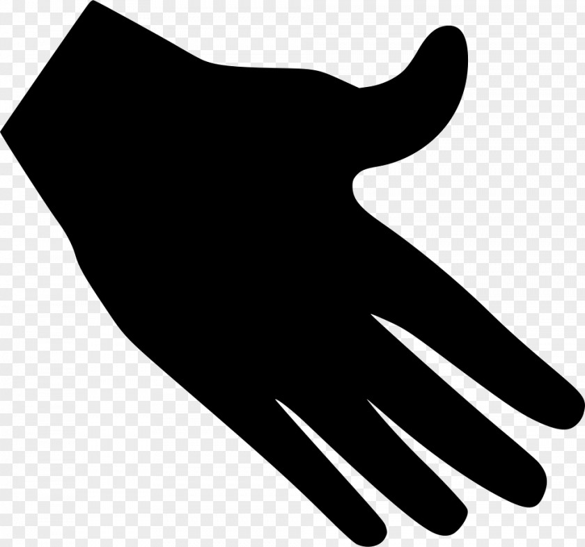 Silhouette Clip Art Thumb Glove Line PNG