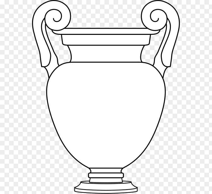 Vase Krater Volute Line Art Drawing PNG