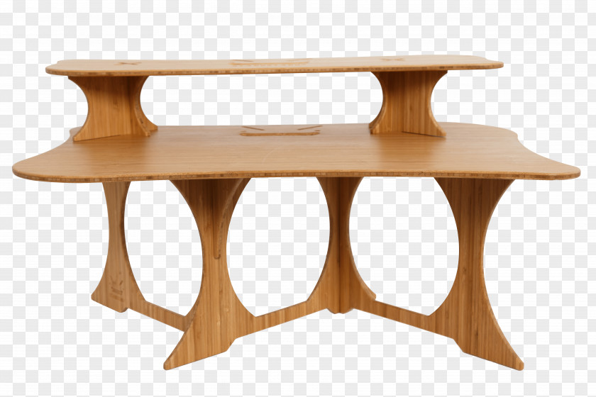 Wooden Desk Table Standing Laptop PNG