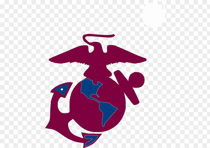 Burgundy Vector Clip Art United States Marine Corps Eagle, Globe, And Anchor Logo Marines PNG