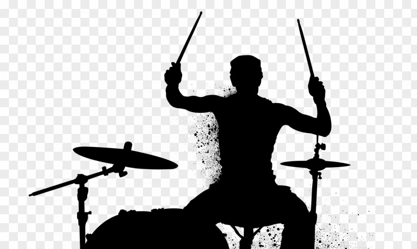 Drummer Silhouette Percussion PNG