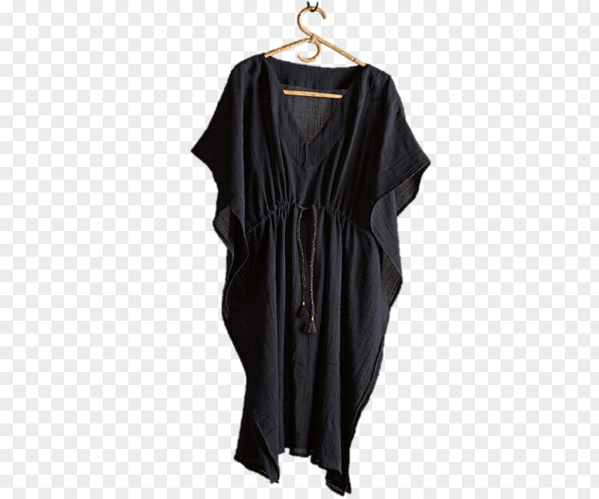 Kaftan Shoulder Little Black Dress Sleeve Outerwear PNG