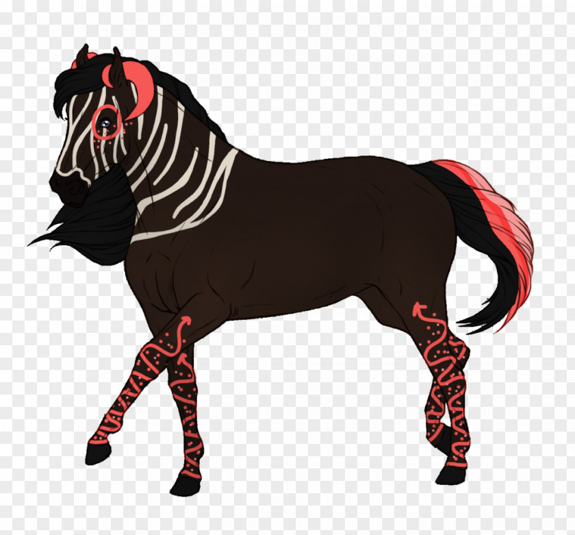 Mustang Pony Stallion Halter Mane PNG
