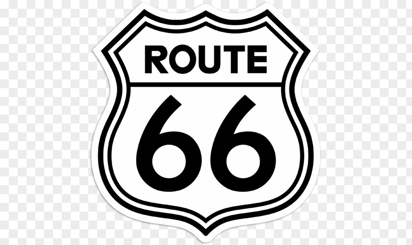 Route Query U.S. 66 Barstow Logo Decal PNG