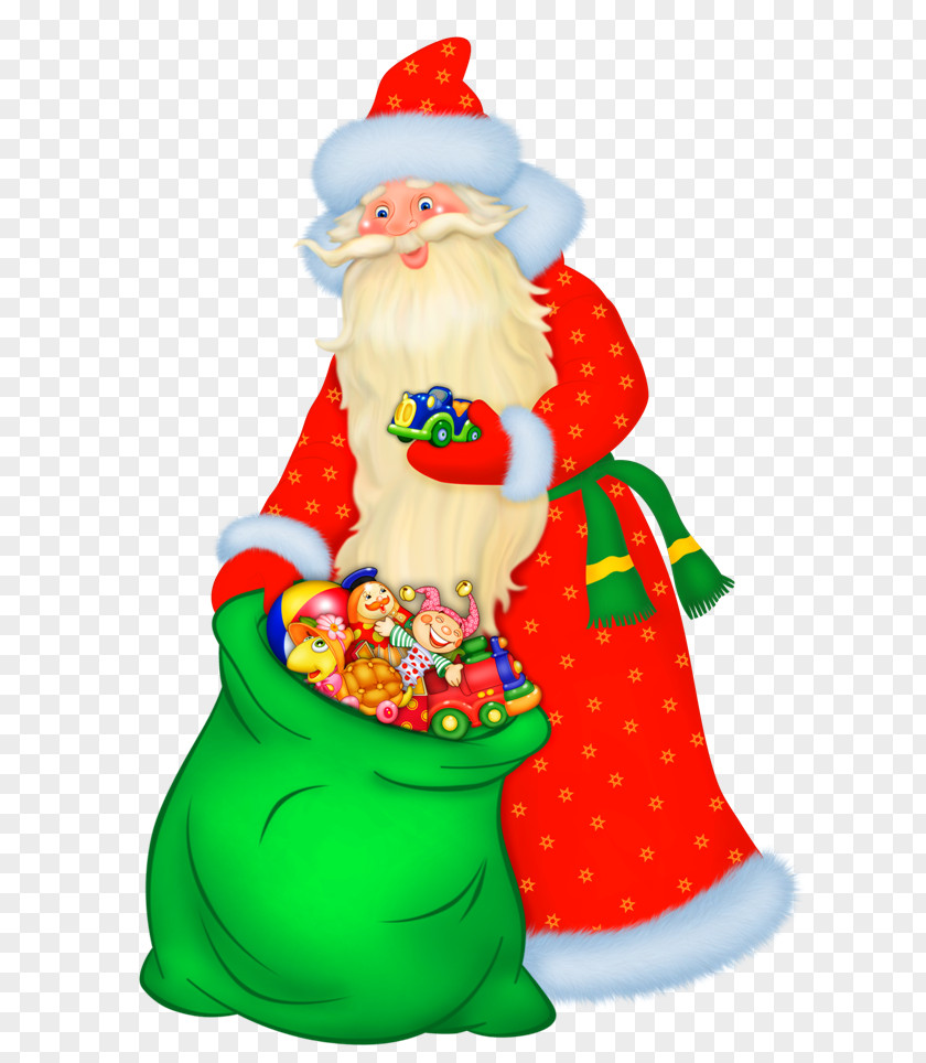 Santa Claus Ded Moroz Snegurochka Christmas Ornament Grandfather PNG