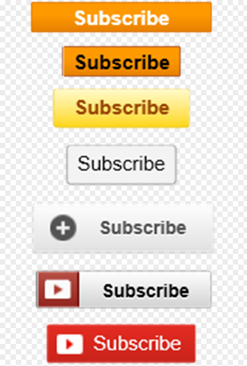 Subscribe Button YouTube Evolution PNG