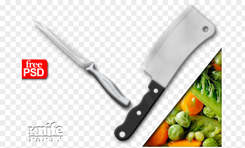 Kitchenware Advertising Design Layered Material Knife Party Computer File PNG