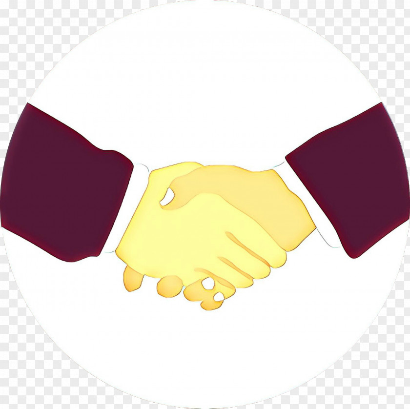 Magenta Thumb Handshake PNG