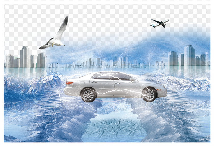 Water Car Download Wallpaper PNG