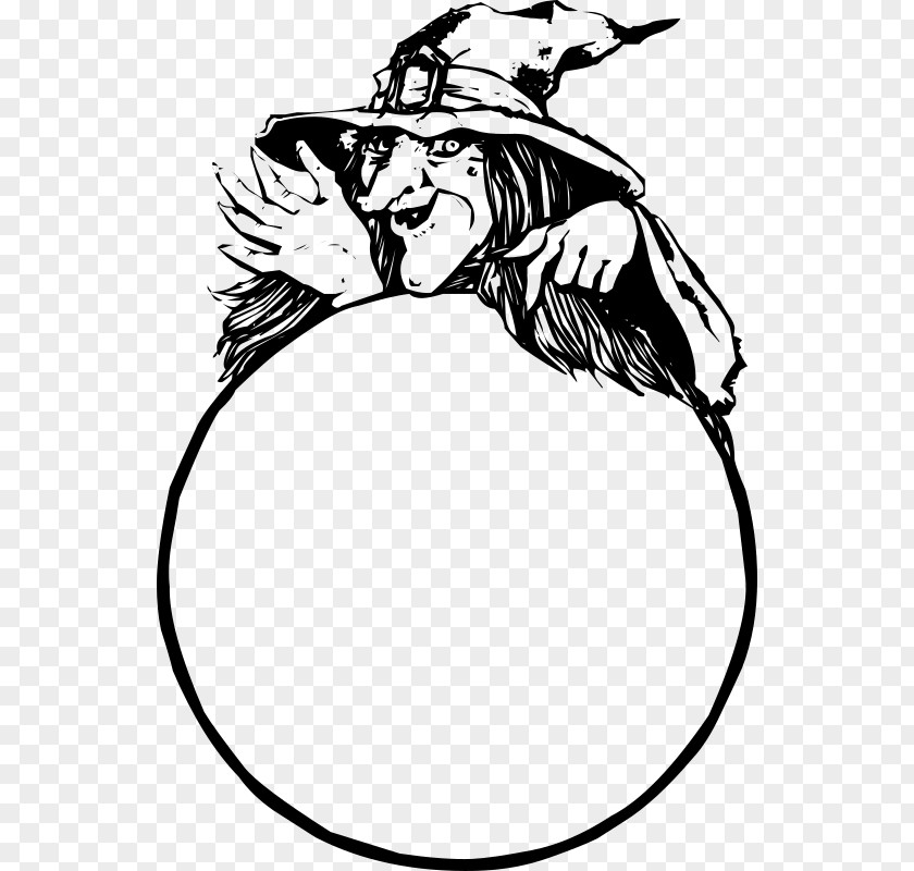 Witch Crystal Ball Witchcraft Drawing Clip Art PNG