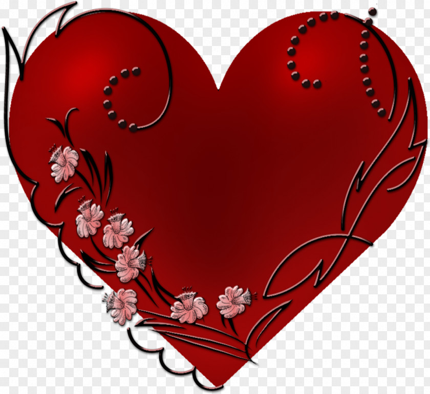 Heart Valentine's Day Diary Painting Clip Art PNG