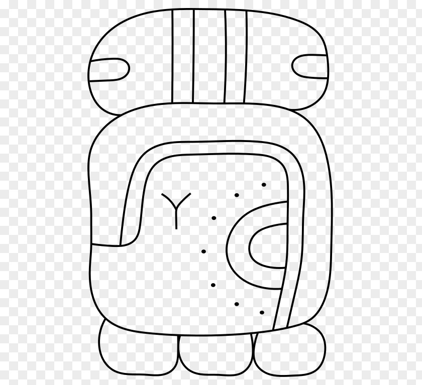 Mayan Calendar Vertebrate Thumb Line Art PNG