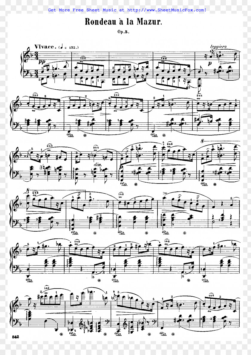 Piano Moonlight Sonata (Sheet Music) No. 14 PNG