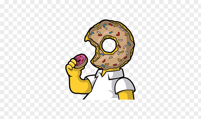 T-shirt Donuts Homer Simpson Bart PNG