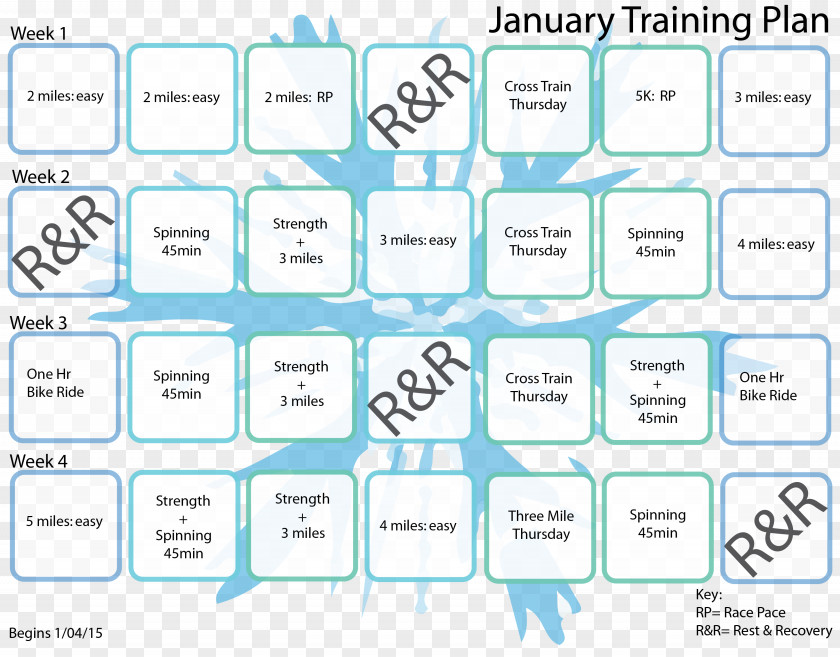 Word January Training Paper Brand PNG
