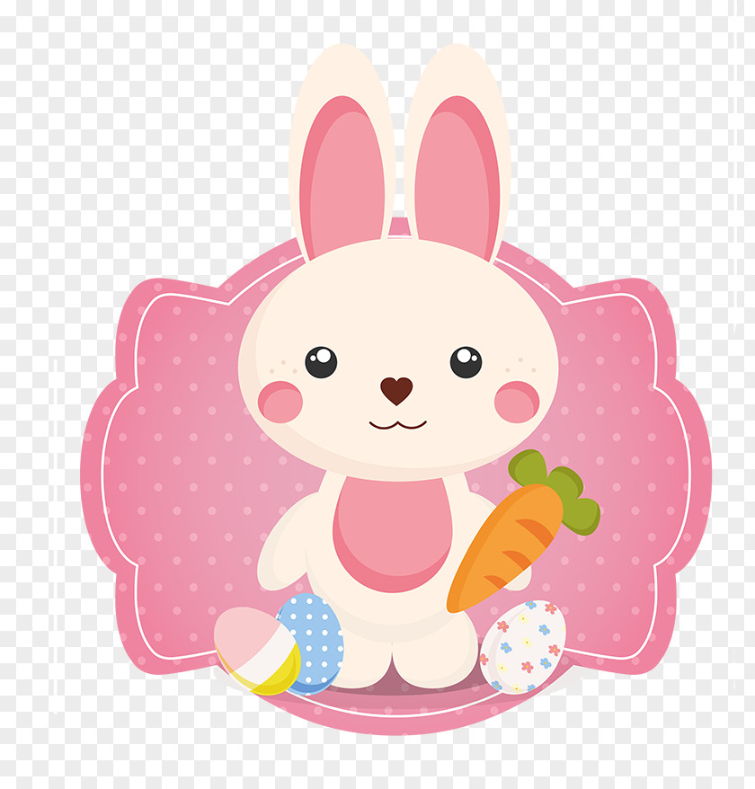 Pascoa Easter Bunny Paper Label Adhesive PNG