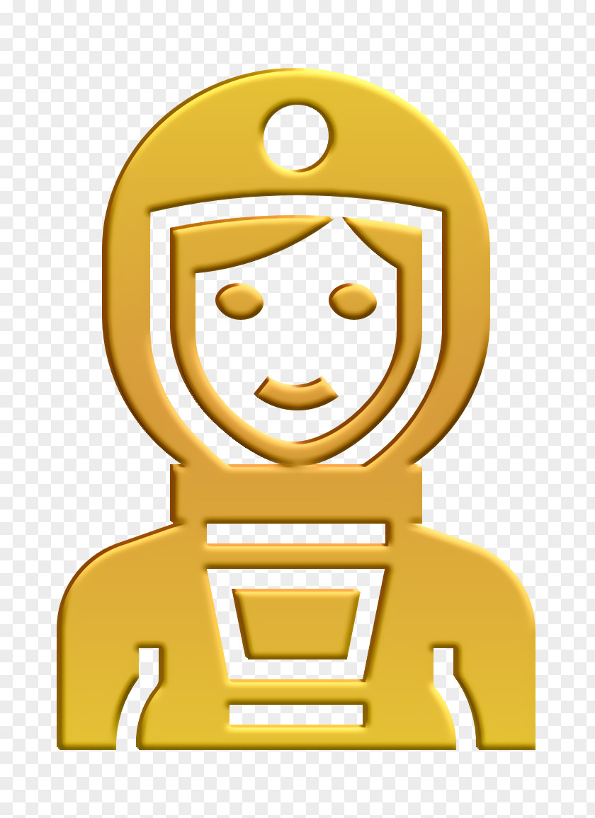 Occupation Woman Icon Cosmos Astronaut PNG