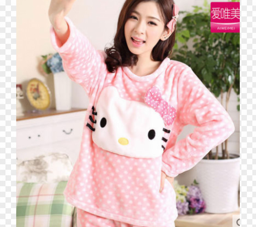 Pajamas Clothing Hello Kitty Sleeve Nightwear PNG
