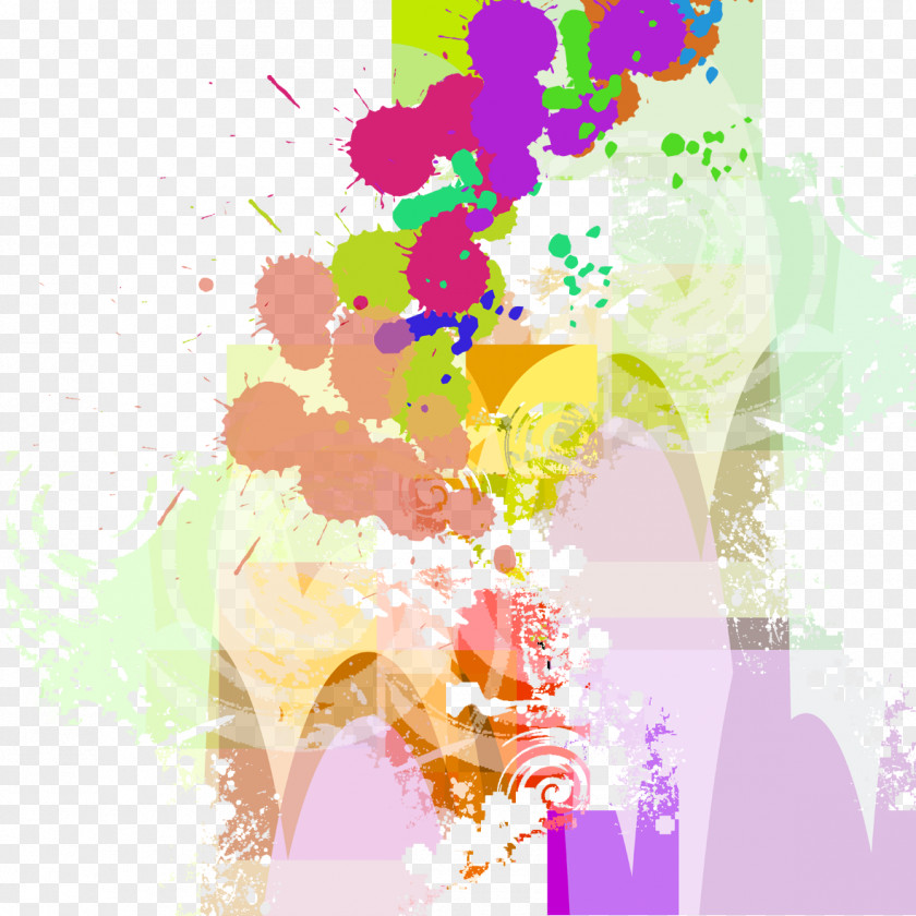 Graffiti Color Splash Graphic Design Illustration PNG