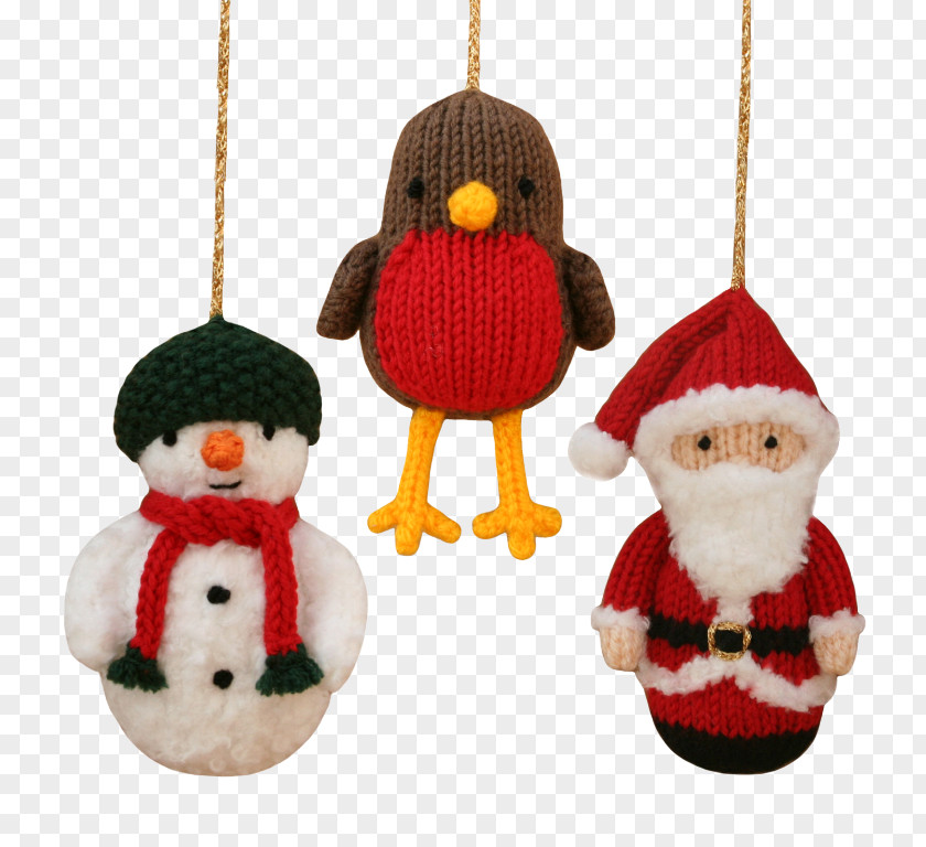 Handmade Snowman Hat Ornaments Santa Claus Christmas Ornament Knitting Decoration Day PNG