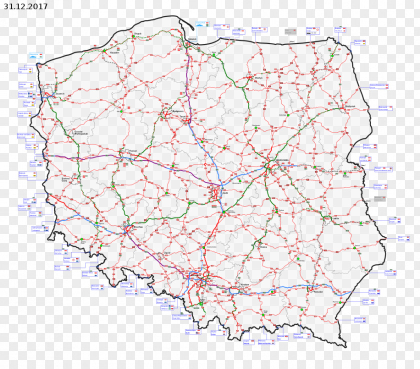 Road National In Poland Trunk Wikivoyage PNG
