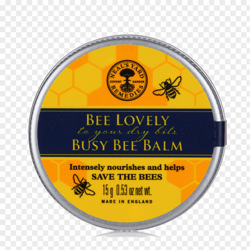 Bee Lip Balm Lotion Neal's Yard Remedies Cream PNG
