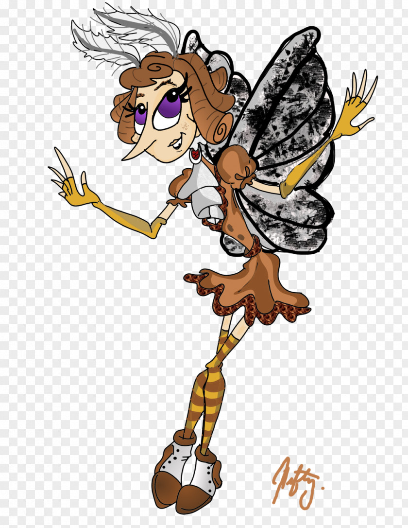 Cartoongirl Wing Peppered Moth Cartoon Clip Art PNG