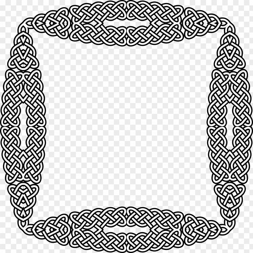Celtic Knot Black And White Clip Art PNG