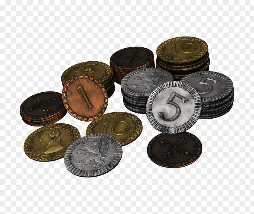 Coin Game Clash Of Clans Metal Set PNG