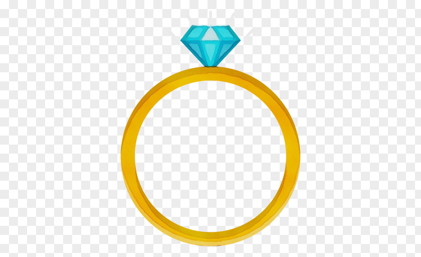 Engagement Ring Yellow Circle PNG