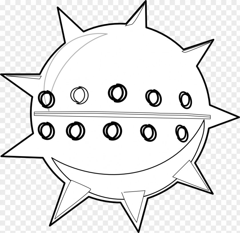 Mines Black And White Sign Naval Mine Clip Art PNG