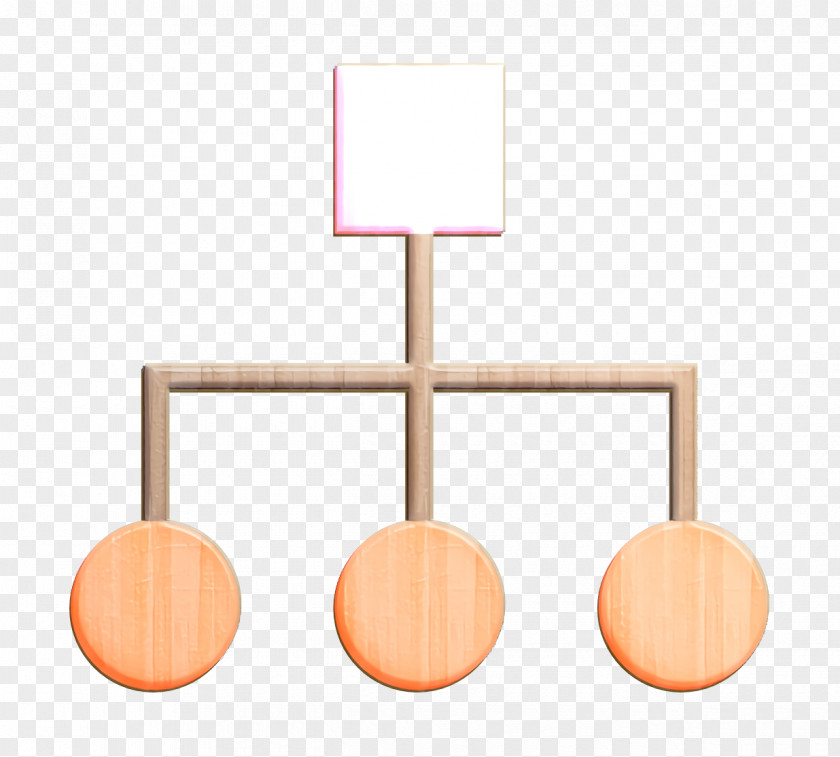 Peach Orange Business Icon Diagram Organization PNG