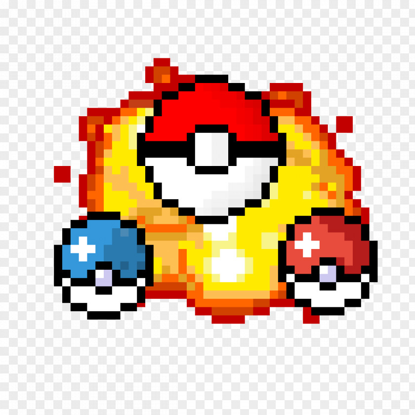 Pixel Sun Pokemon Explosion Art GIF Animation PNG
